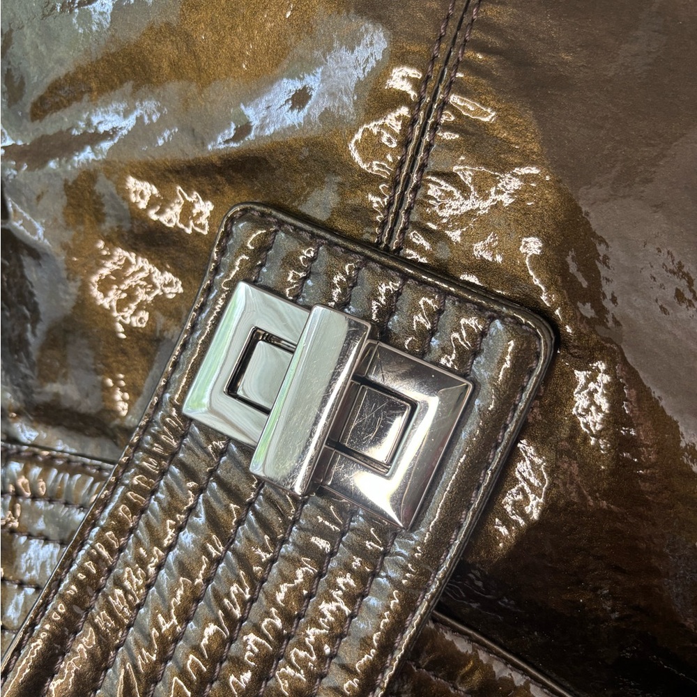 Kooba greenish Patent Leather Shoulder Bag with dust bag - Picture 10 of 16